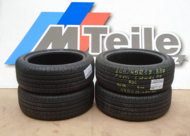 R/GARNITRA [GYRI HASZNLT] NYRI GUMI - 205 / 45 R17 - 88W - PIREL